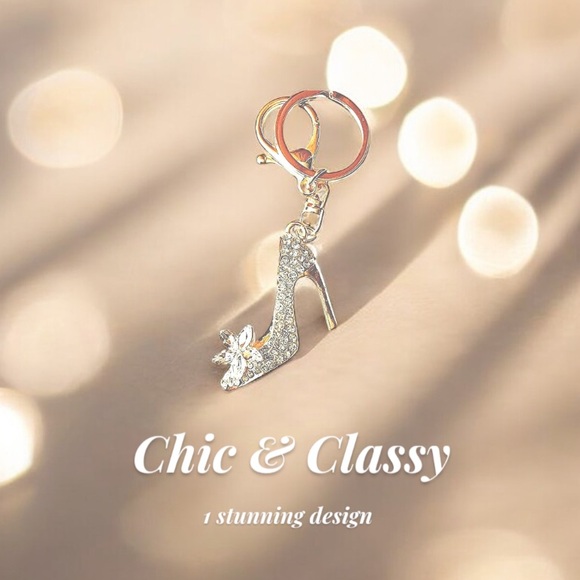 New! Bling Stiletto Purse Charm or Keychain - Picture 7 of 16